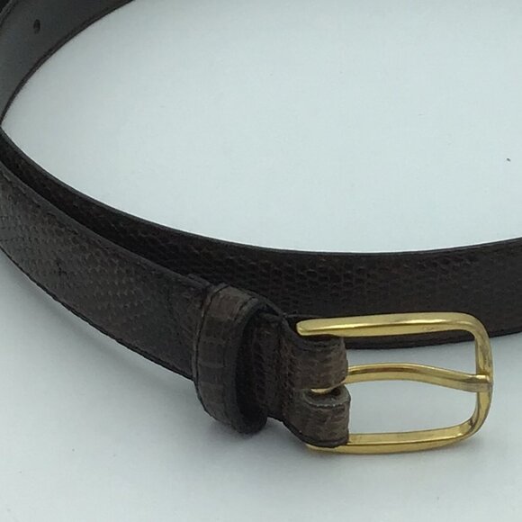 Vintage Genuine Lizard Belt 34